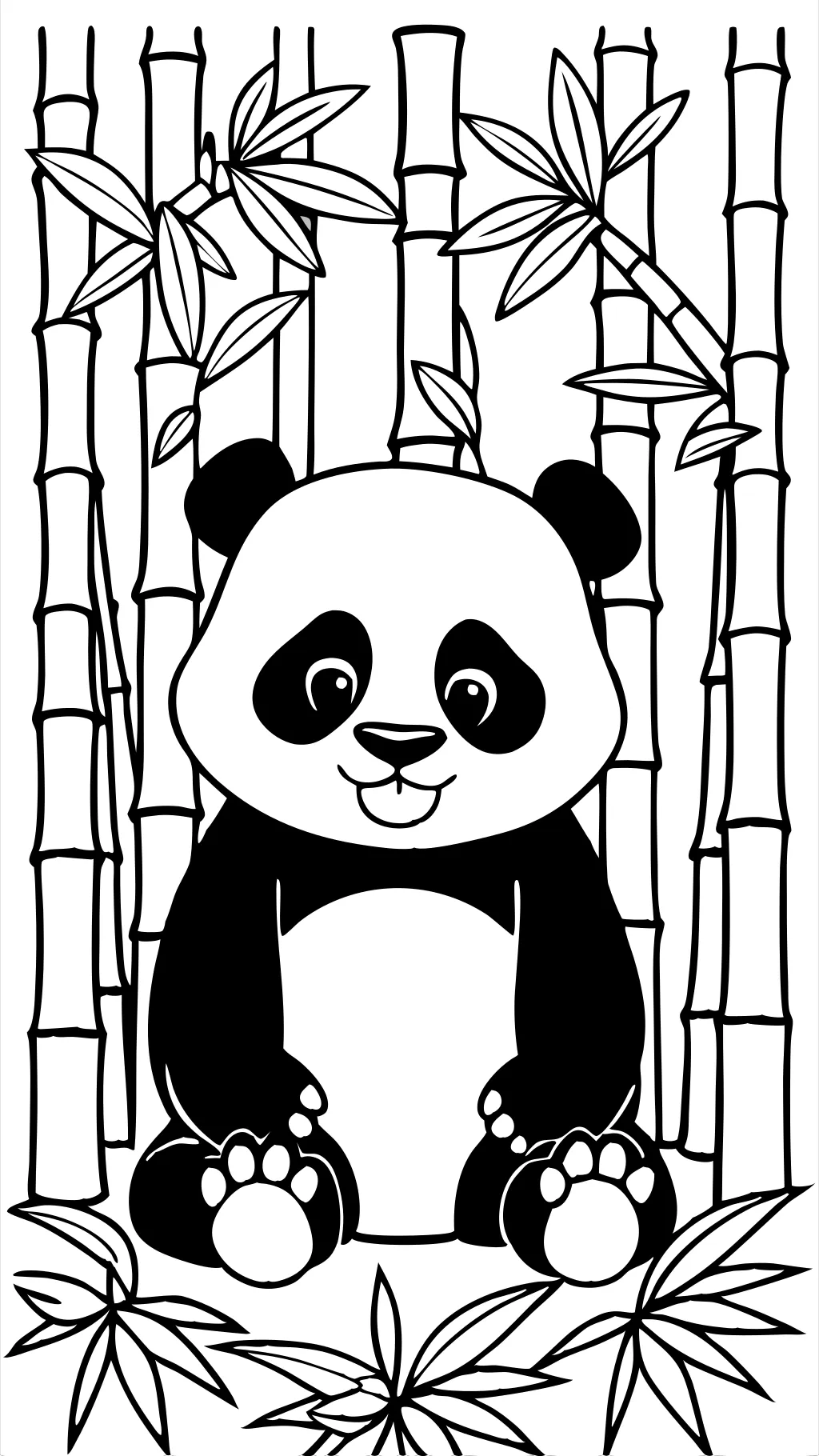 coloriage panda ours